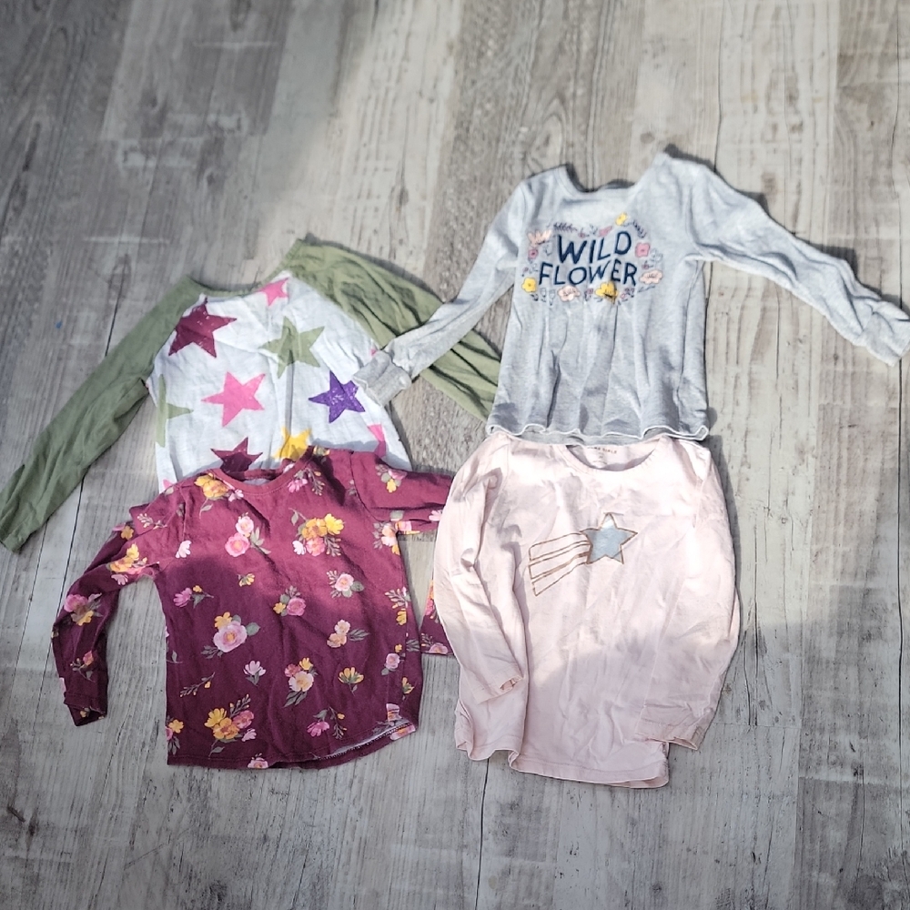Wildflower Star and Floral Long Sleeve Tops